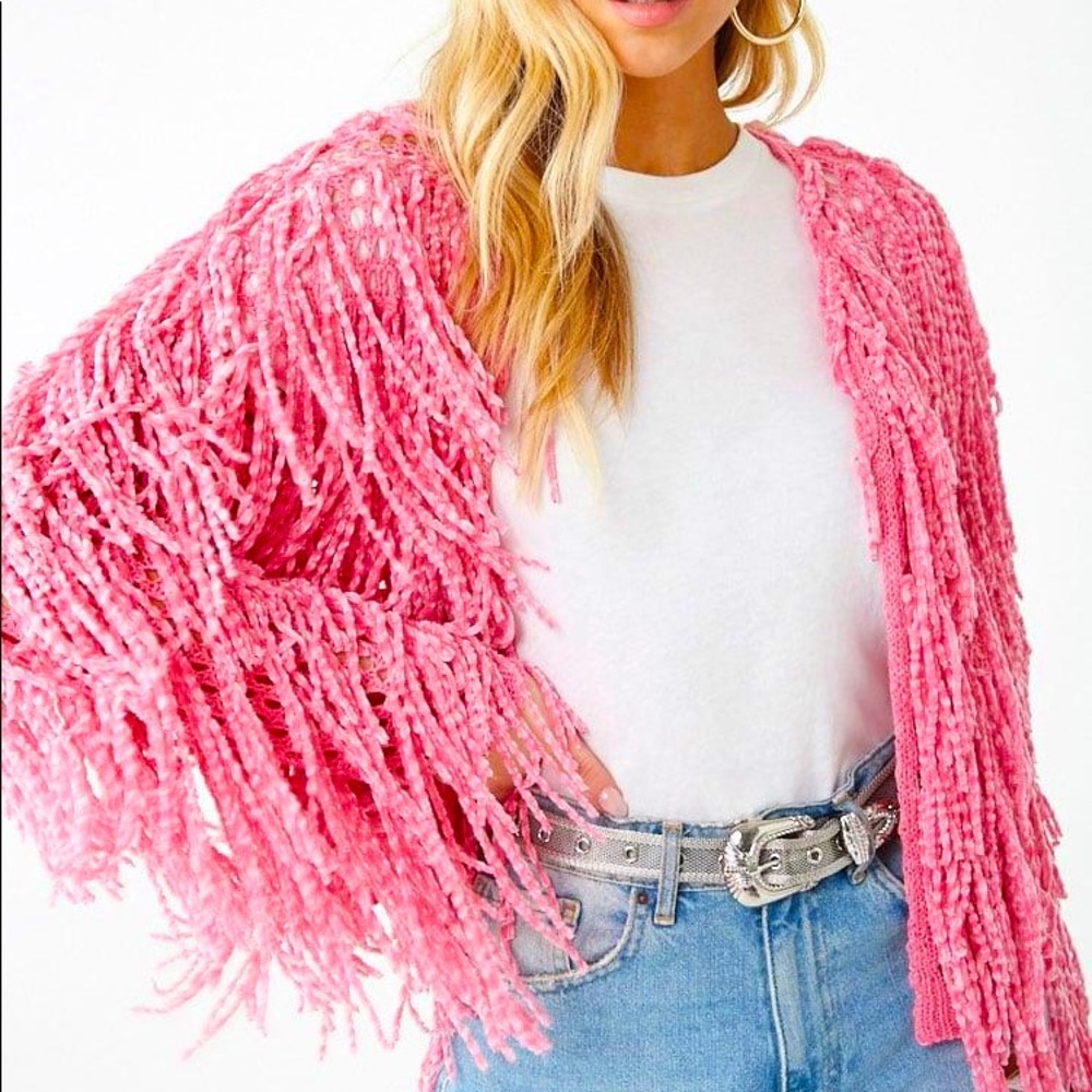 Forever 21 shag cardigan